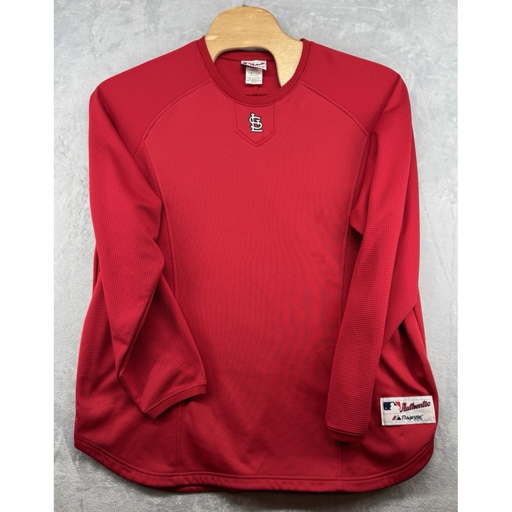 Majestic Therma Base St. Louis Cardinals‎ Team Issued Shirt Batting Practice 2XL